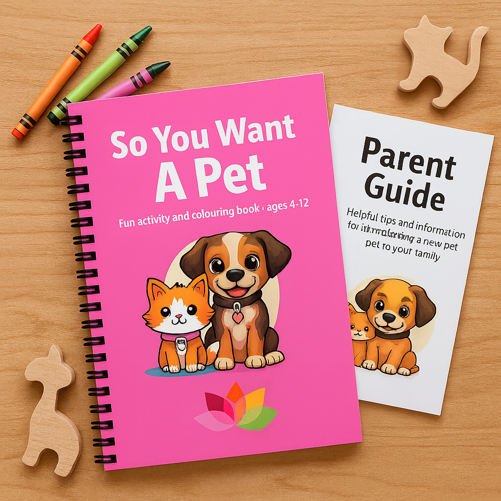 New for Families — A Children's Pet Activity Book and Weekly Pet Care Chart Have Arrived at Auntie Kays Pets